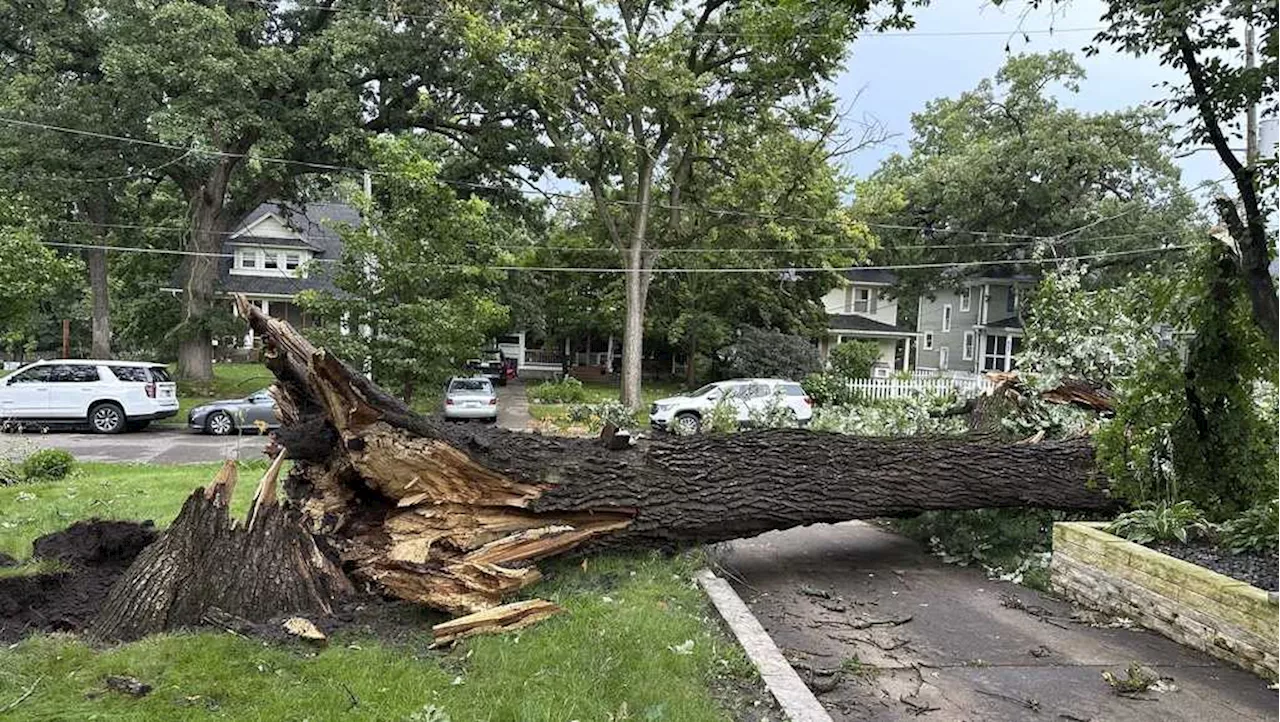 A dam fails in Illinois after heavy rains and tornadoes sweep the Midwest