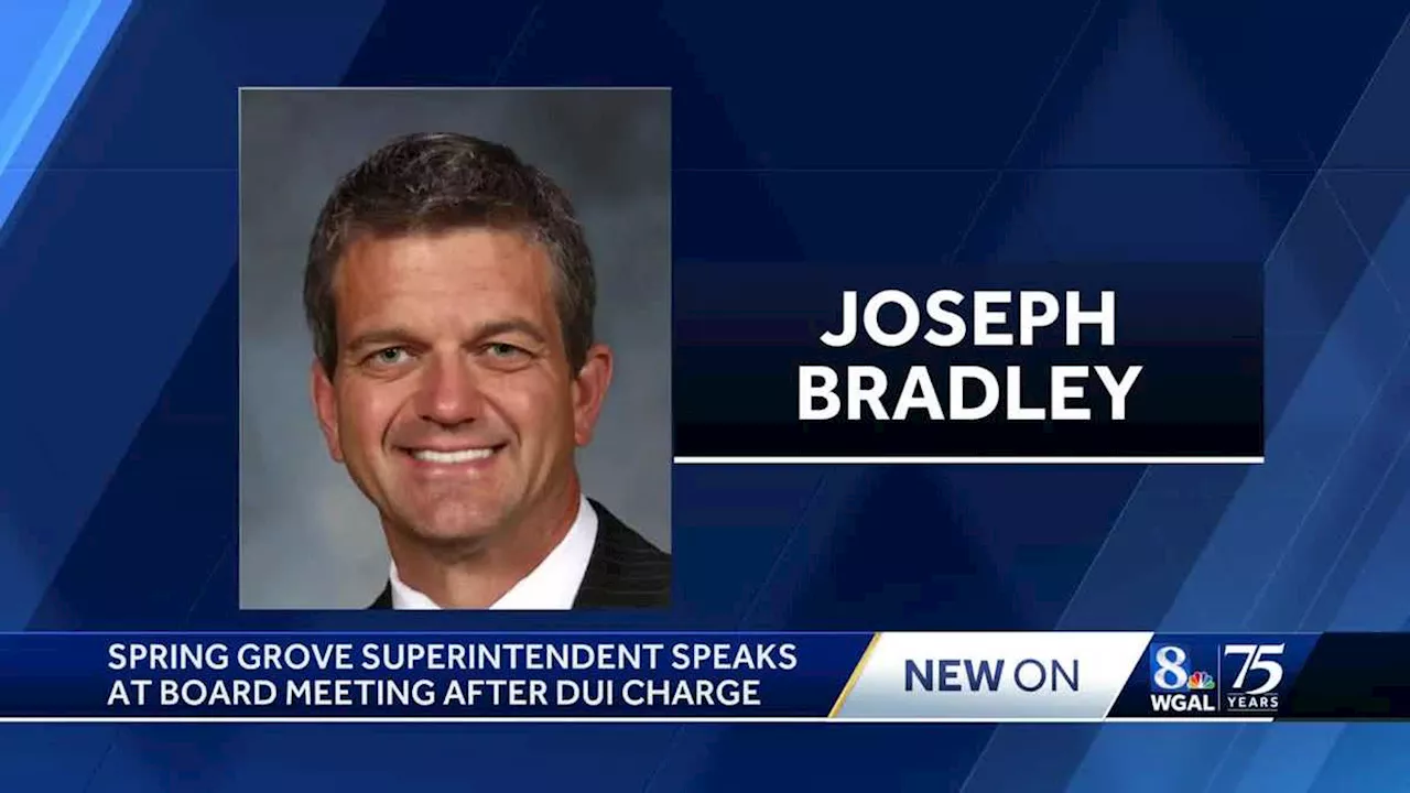 Spring Grove Area School District's superintendent speaks publicly following DUI in June