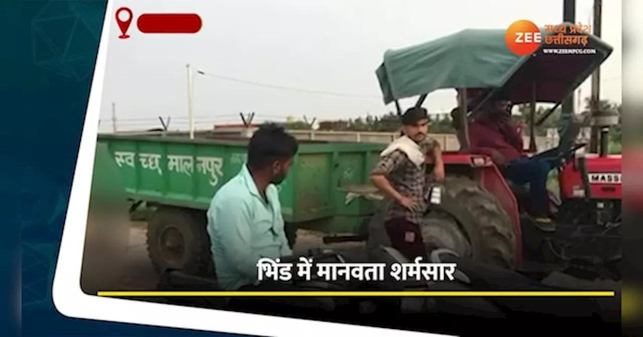 Bhind Video: शर्मनाक! मृत गाय को रस्सी से बांधकर 2 किमी तक घसीटा