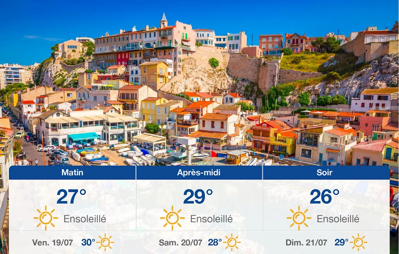 Météo Marseille: prévisions du jeudi 18 juillet 2024