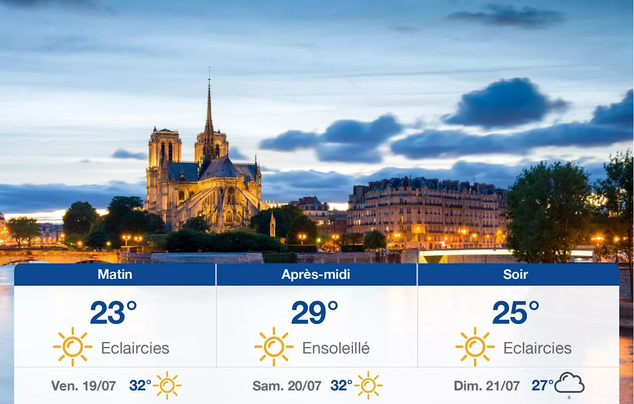 Météo Paris: prévisions du jeudi 18 juillet 2024