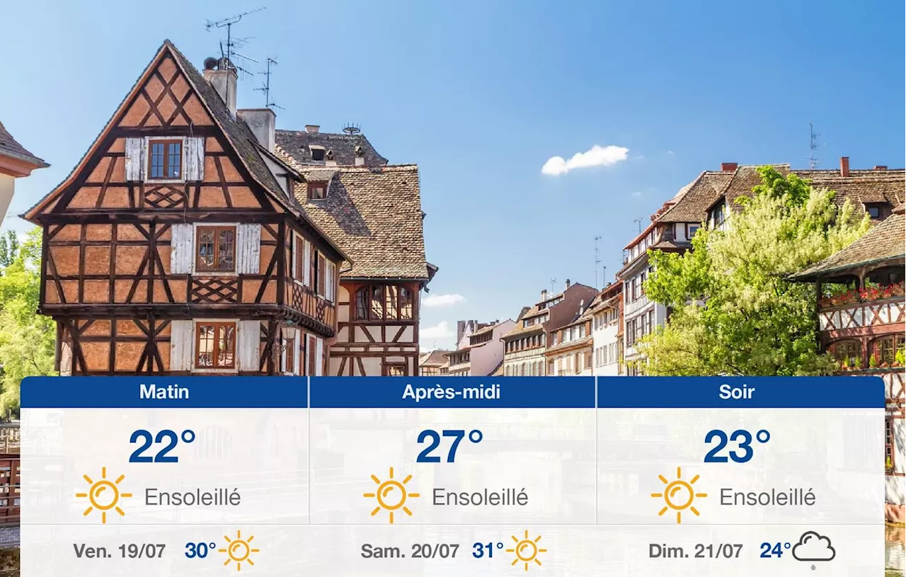 Météo Strasbourg: prévisions du jeudi 18 juillet 2024