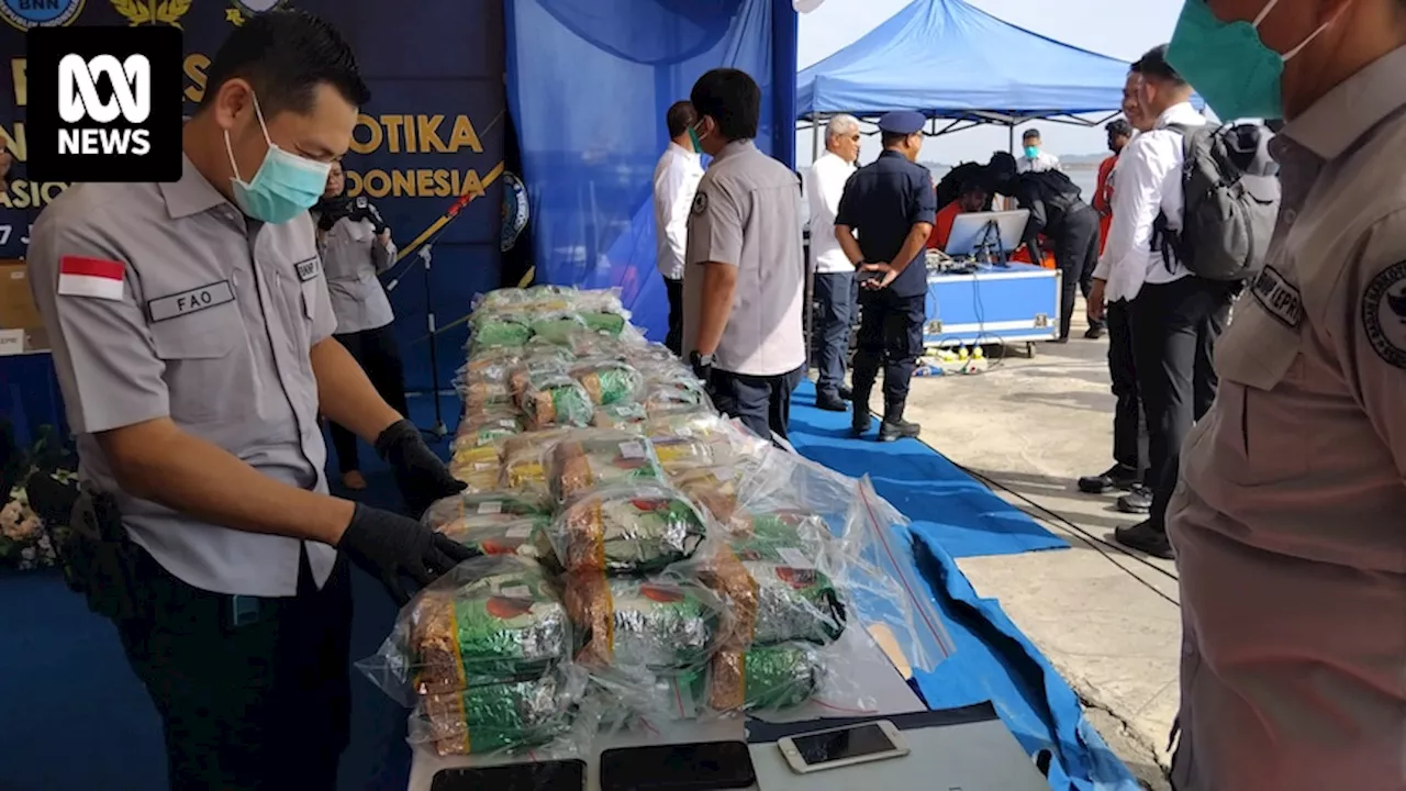 Indonesian police intercept massive 100-kilogram shipment of the drug ice heading for Australia