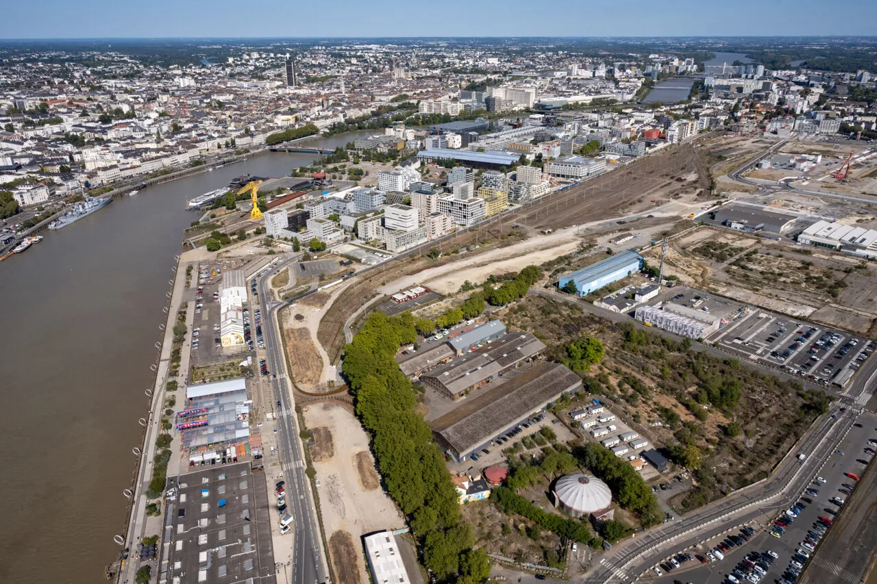 Île de Nantes : où en sont les travaux du grand parc à côté du futur CHU ?