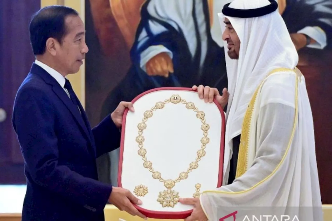 Jokowi terima penghargaan Order of Zayed dari Presiden MBZ