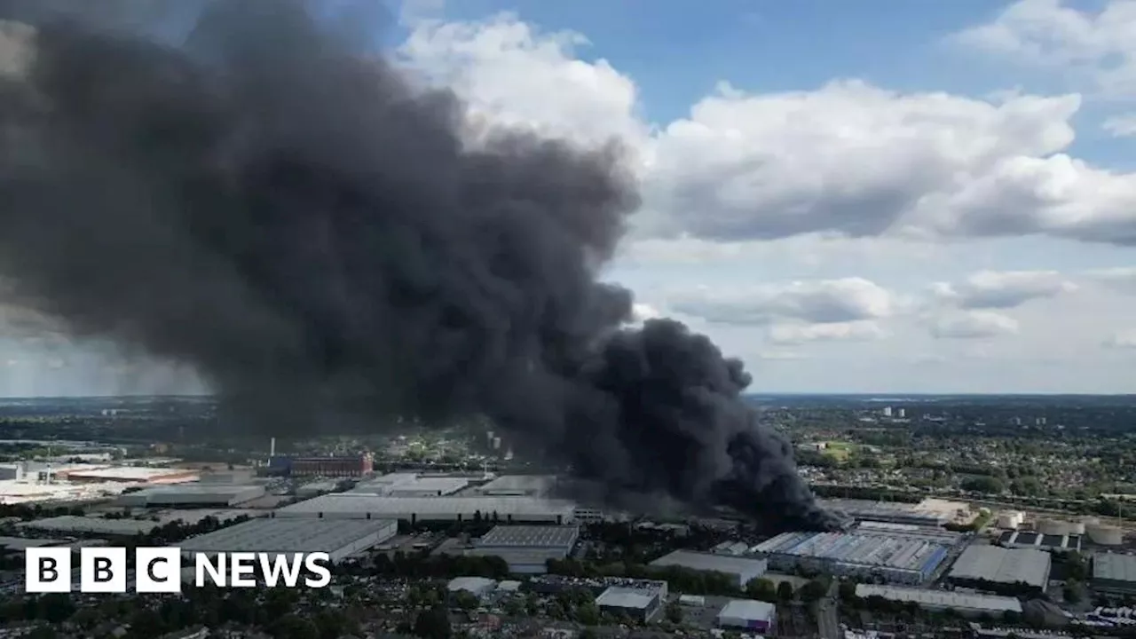 Fire breaks out at Birmingham industrial park near Fort Dunlop