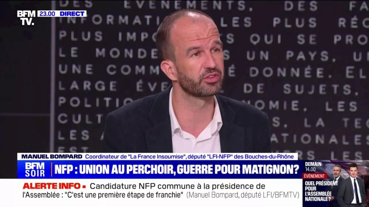 Manuel Bompard (LFI): 'Quel que soit le résultat de cette élection au perchoir, ça n'effacera pas le résultat des élections législatives'