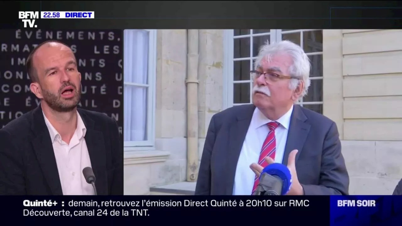 Présidence de l'Assemblée: Mathilde Panot, Éric Coquerel et Cyrielle Chatelain ont 'accepté de renoncer à leur candidature' au profit de celle d'André Chassaigne, indique Manuel Bompard (LFI)