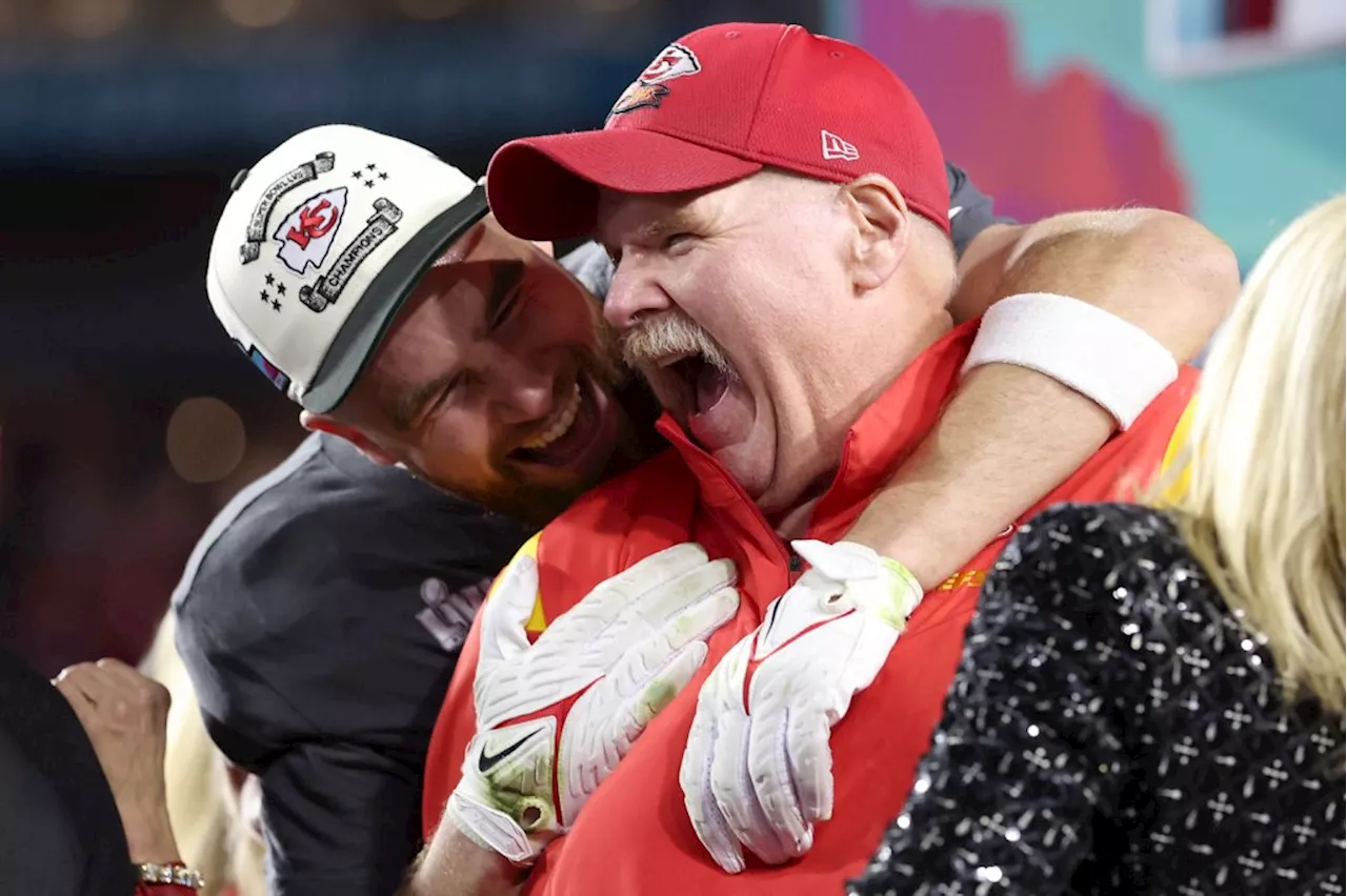 Andy Reid Jokes That Travis Kelce Is Taylor Swift’s ‘Waterboy’ on the Eras Tour