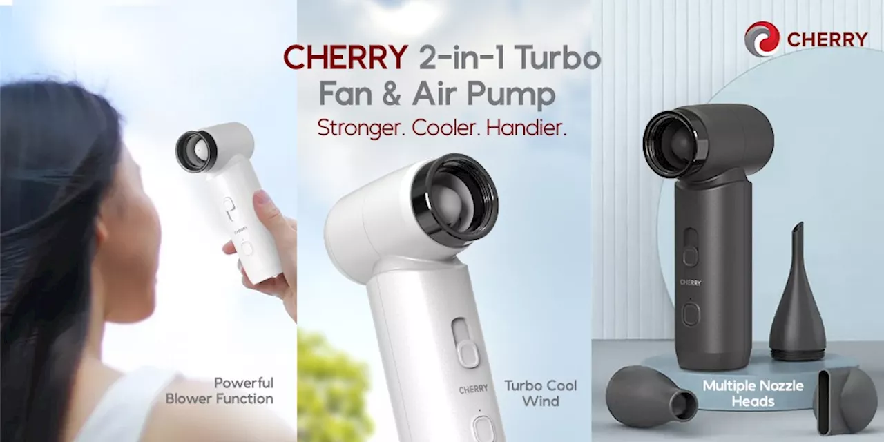 Introducing Cherry’s 2-In-1 Turbo Fan and Air Pump for only P1,490