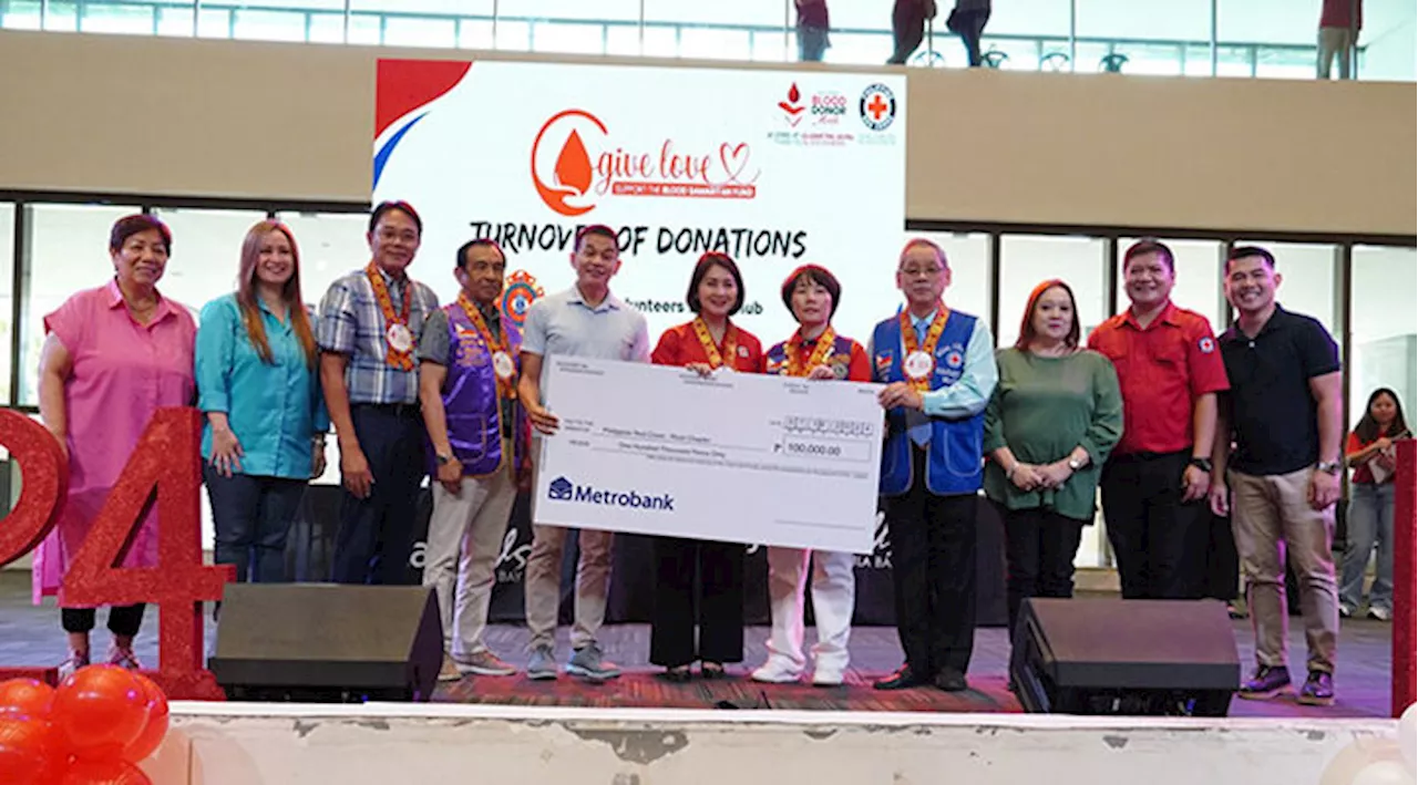 Local groups donate P300k to Red Cross’ Blood Samaritan Program