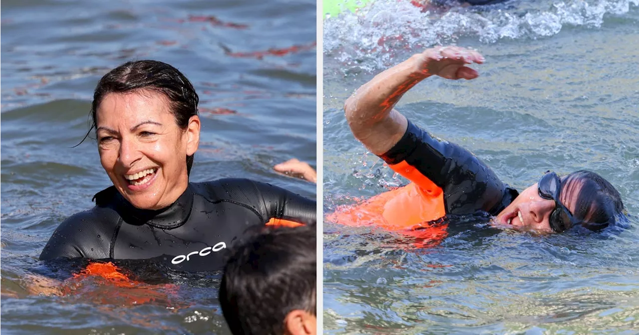 Paris Mayor Swims In The Seine To Show It's Clean For Olympics