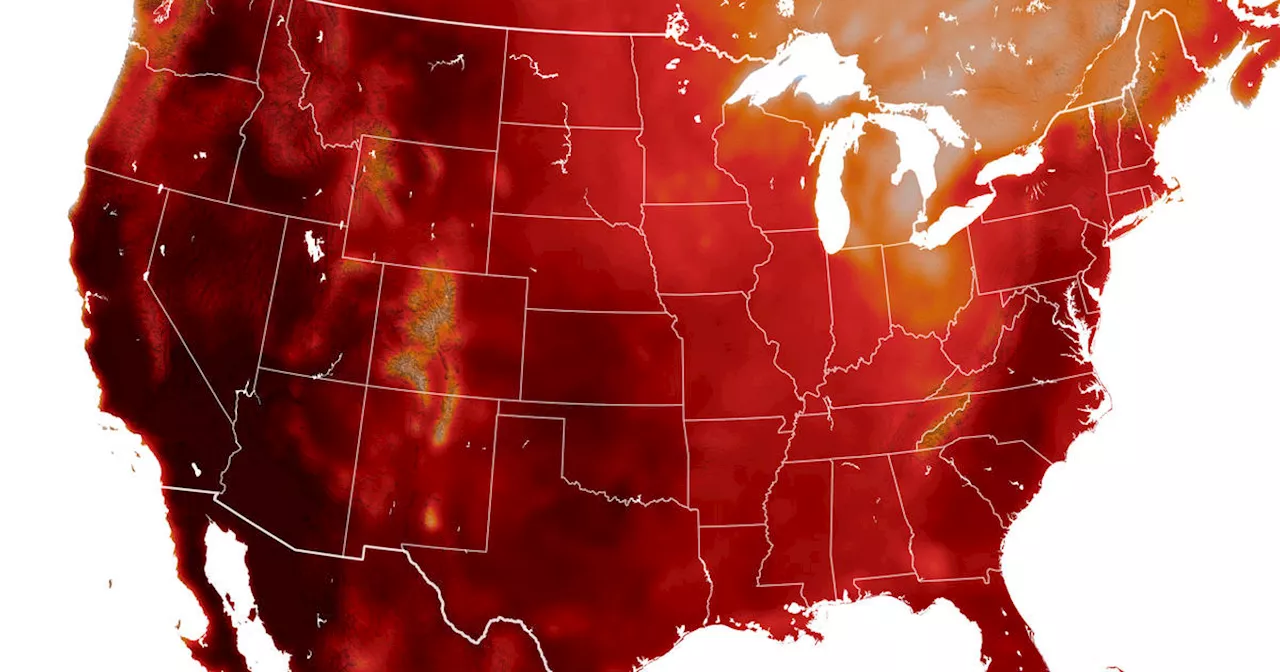 NASA map captures extent of punishing heat in U.S.