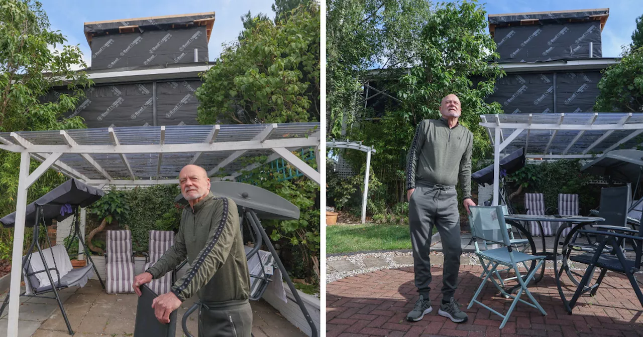 Fuming Scots dad hits out at neighbour's huge extension 'sitting on top of him'