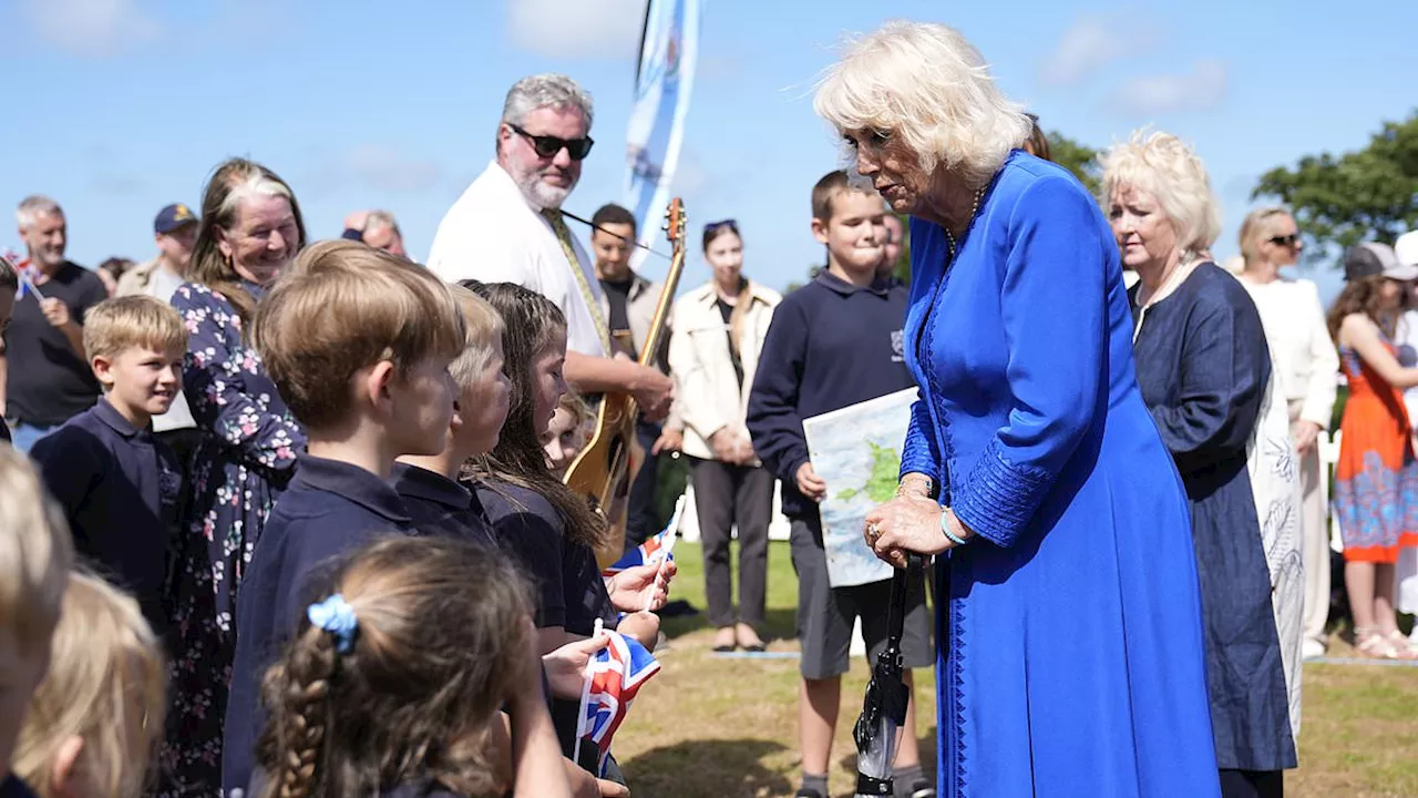 Guernsey children sing happy birthday to Queen Camilla in Sercquiais