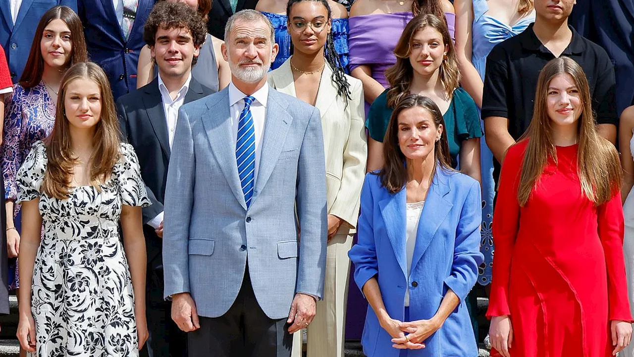 Princess Leonor and Princess Sofia of Spain make surprise appearance alongside King Felipe and Queen...