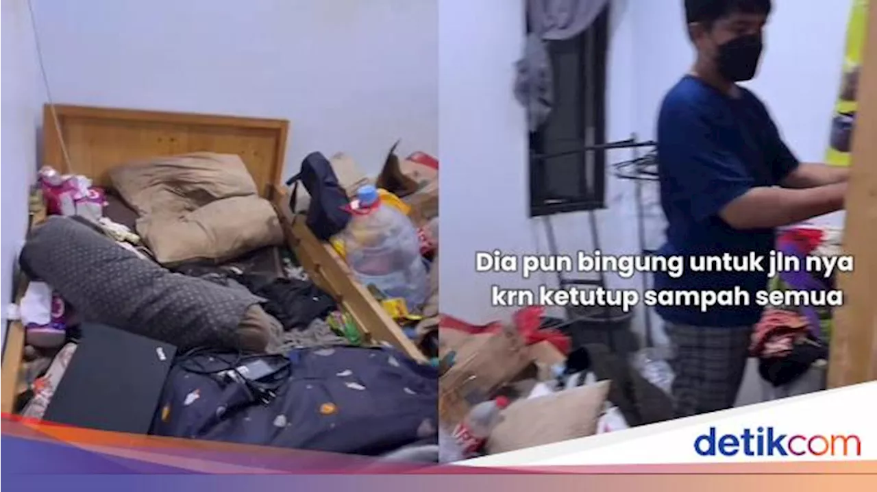 Video Detik-detik Ibu Kos di Bekasi Gerebek Kamar Penghuni Timbun Sampah