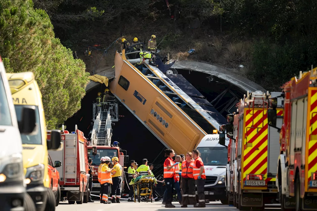 El conductor del autobús accidentado en Pineda de Mar se durmió al volante