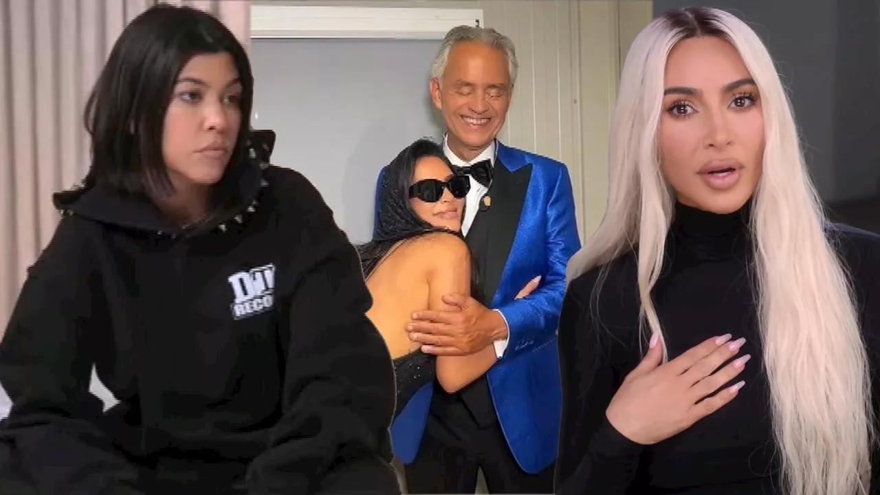 Kim Kardashian Pokes Fun at Her Viral Fight With Sister Kourtney Over Andrea Bocelli