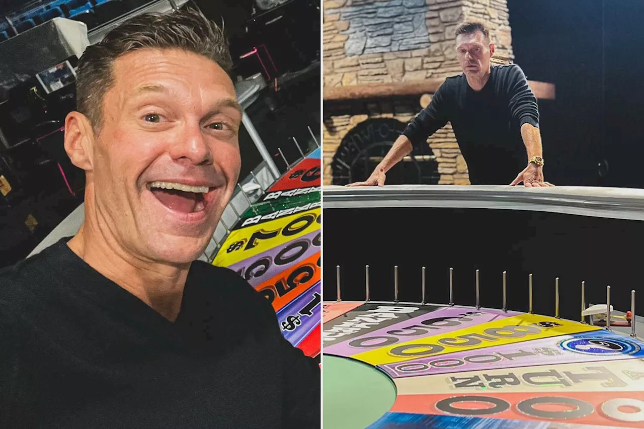 Ryan Seacrest celebrates first day at Wheel of Fortune