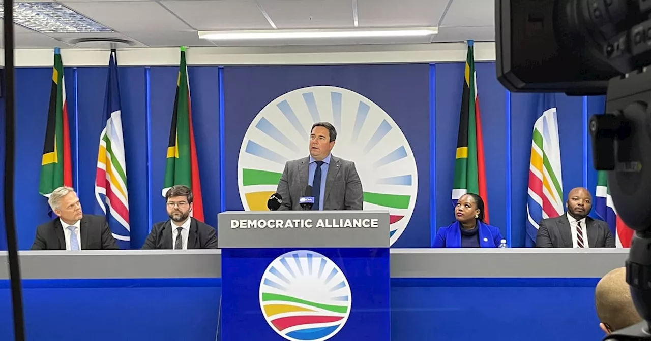 GNU set on finishing its entire five-year term, says DA's Steenhuisen