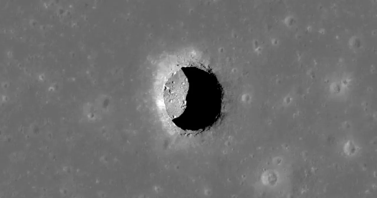 Esta cueva de la Luna pareciera ser una excelente opción para instalar una base espacial