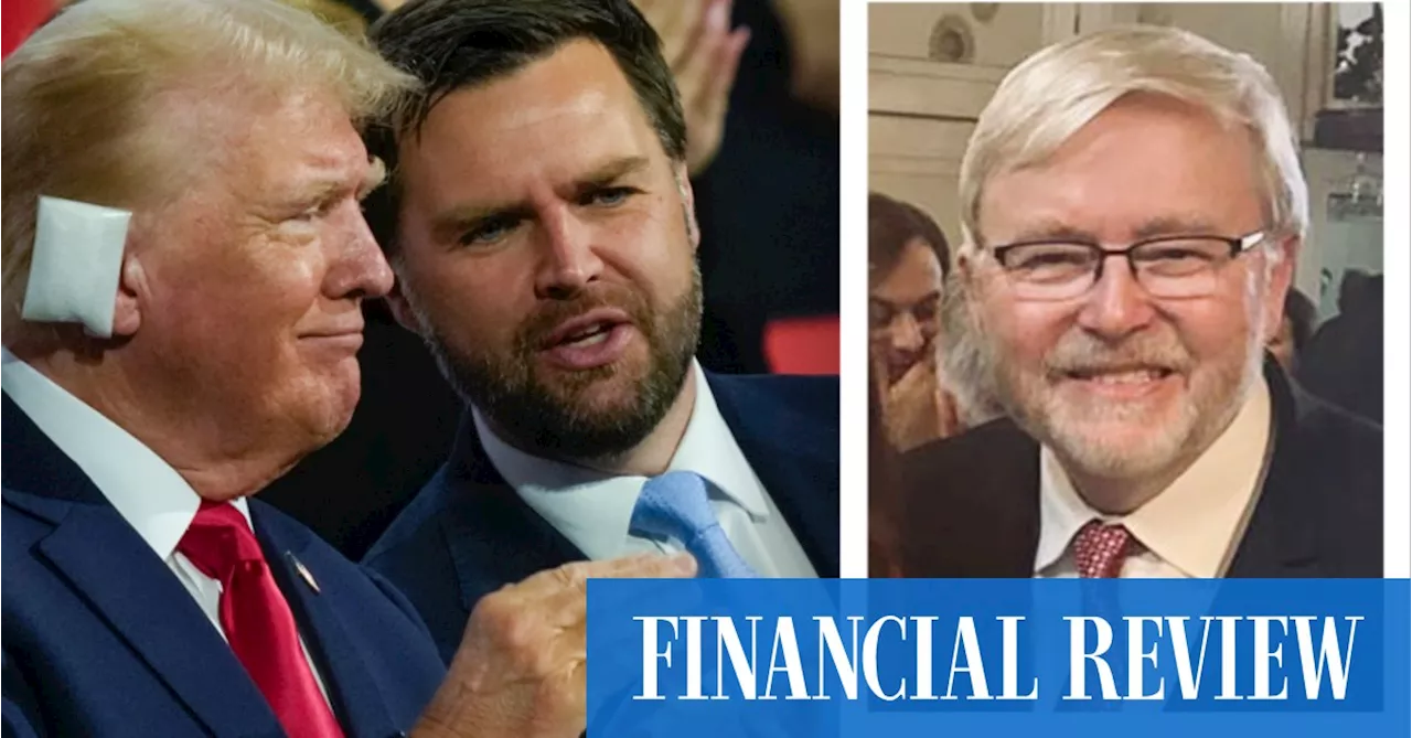 Donald Trump: Kevin Rudd engaging with future Vance-Trump government in Washington DC