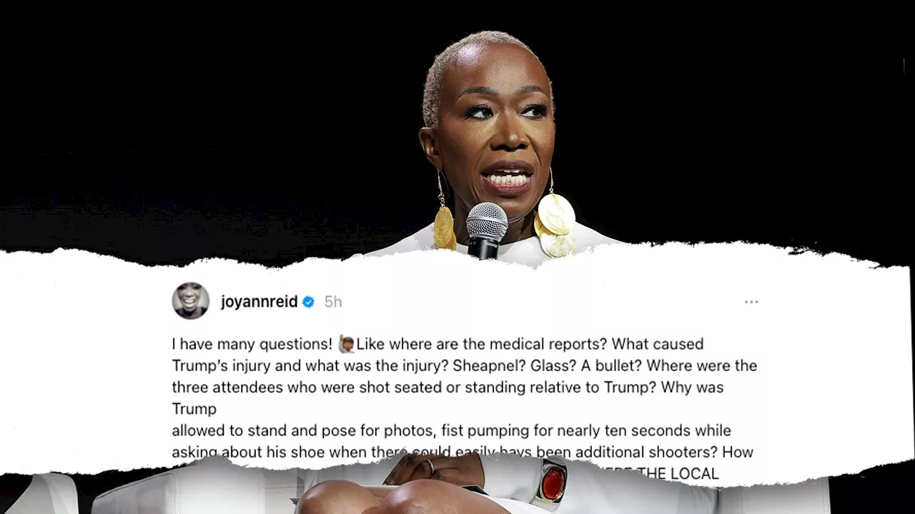 Joy Reid questions Trump's injuries, suggests it could have been 'glass' that hit former president