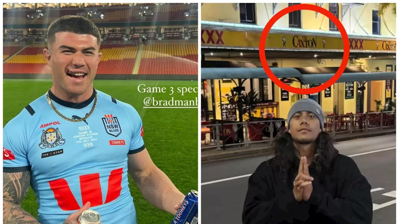 Blues star’s cheeky photo outside Brisbane icon; NSW roar new team song in wild celebrations