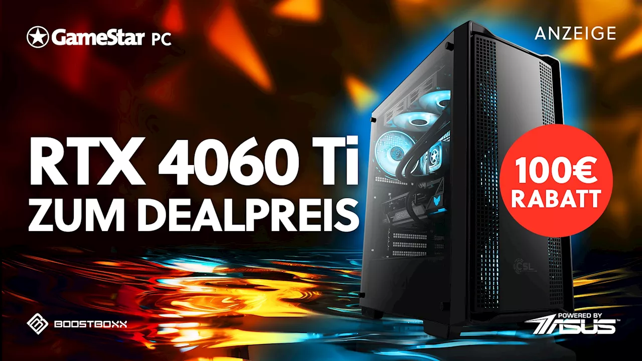 Jetzt zum Prime Day: WQHD-fähiger Gaming-PC mit GeForce RTX-Grafik unter 1000€