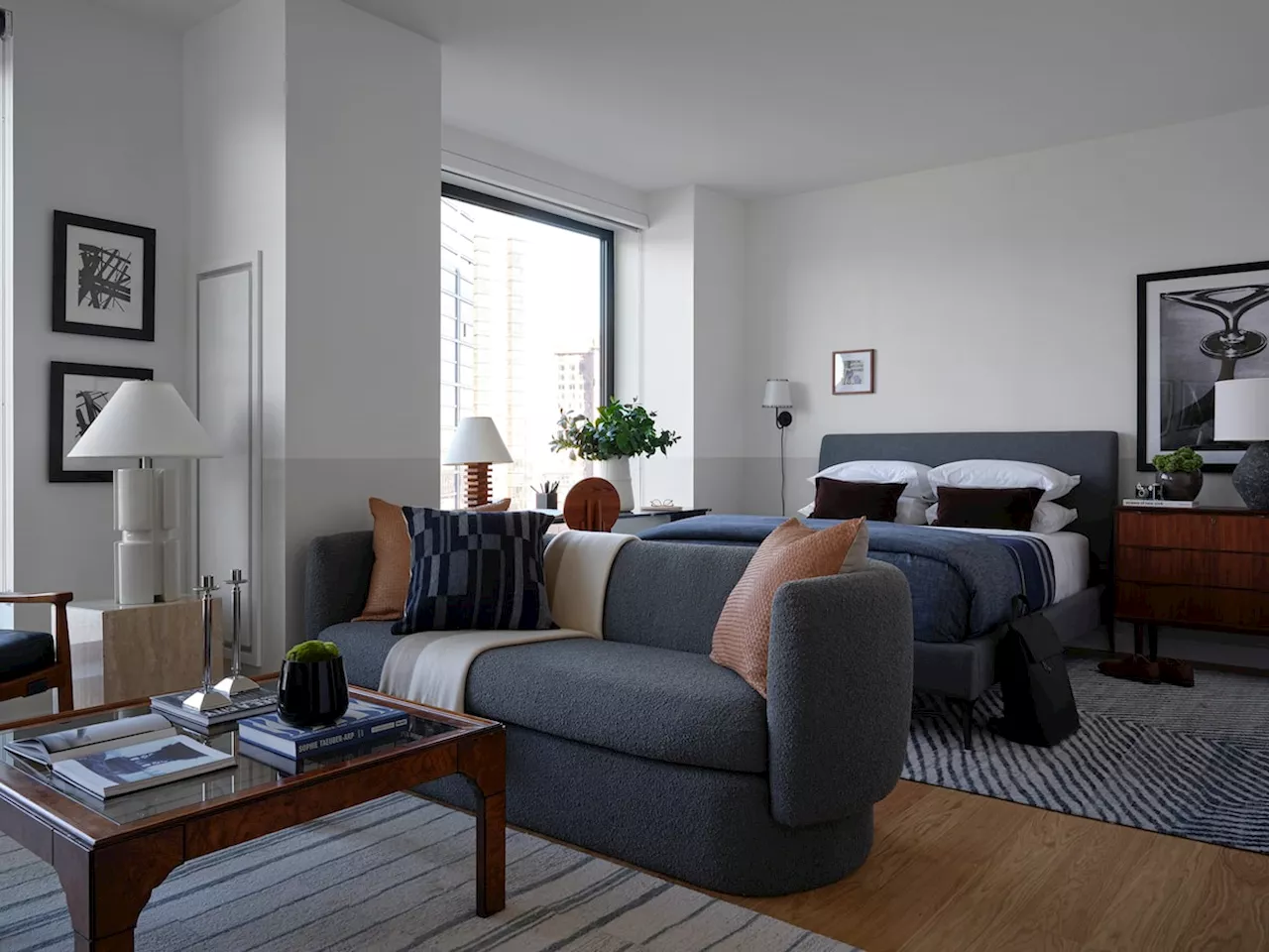 Don’t work in bed, and other tips for creating a peaceful sleep zone in a studio apartment