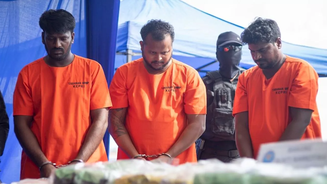 Towards Australia, Singapore Ship Carrying 106 Kilograms of Shabu Arrested in Riau Islands