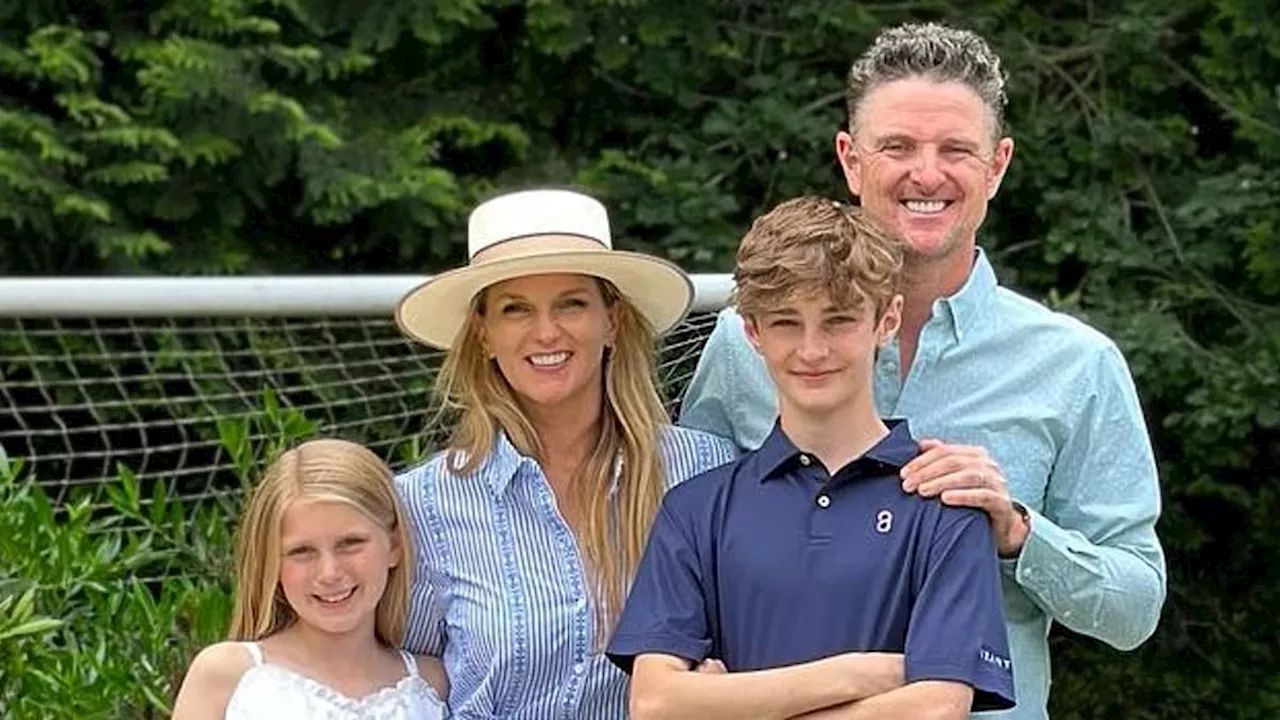 Meet Justin Rose's rarely-seen children Leo and Lottie - and they are identical to US Open star dad