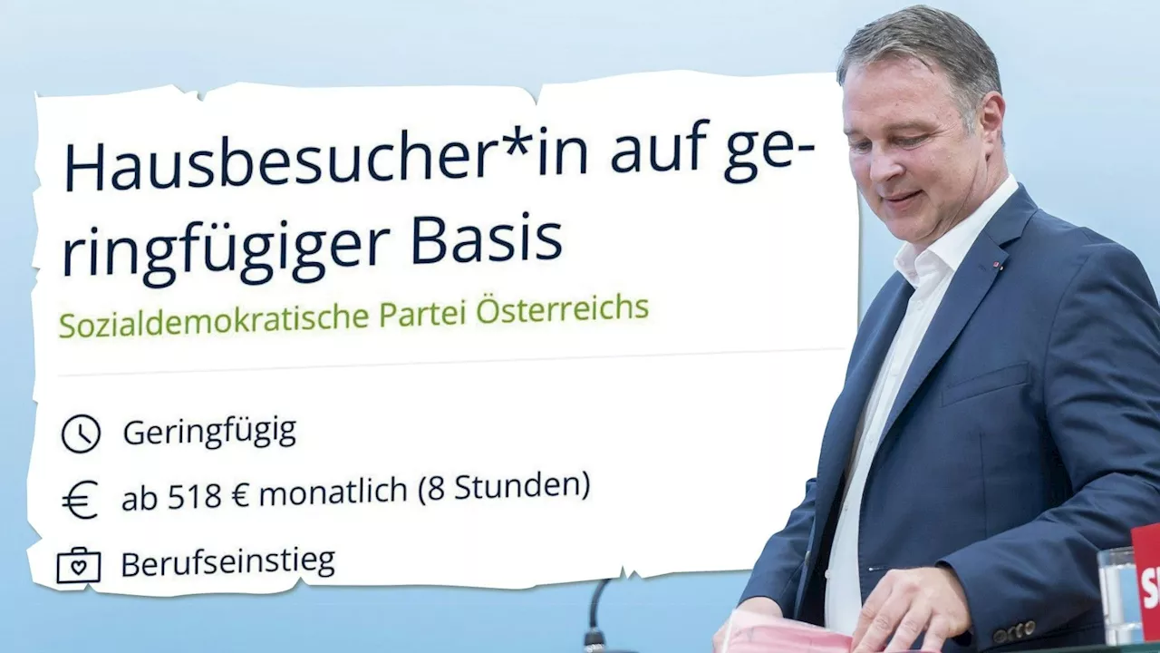 SPÖ zahlt jetzt Unterstützer - 518 Euro, wenn du bei Hausbesuchen für Babler wirbst