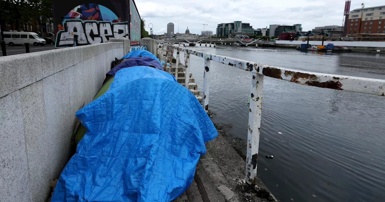 Gardaí investigate alleged attack on asylum seekers’ camp in Dublin city centre