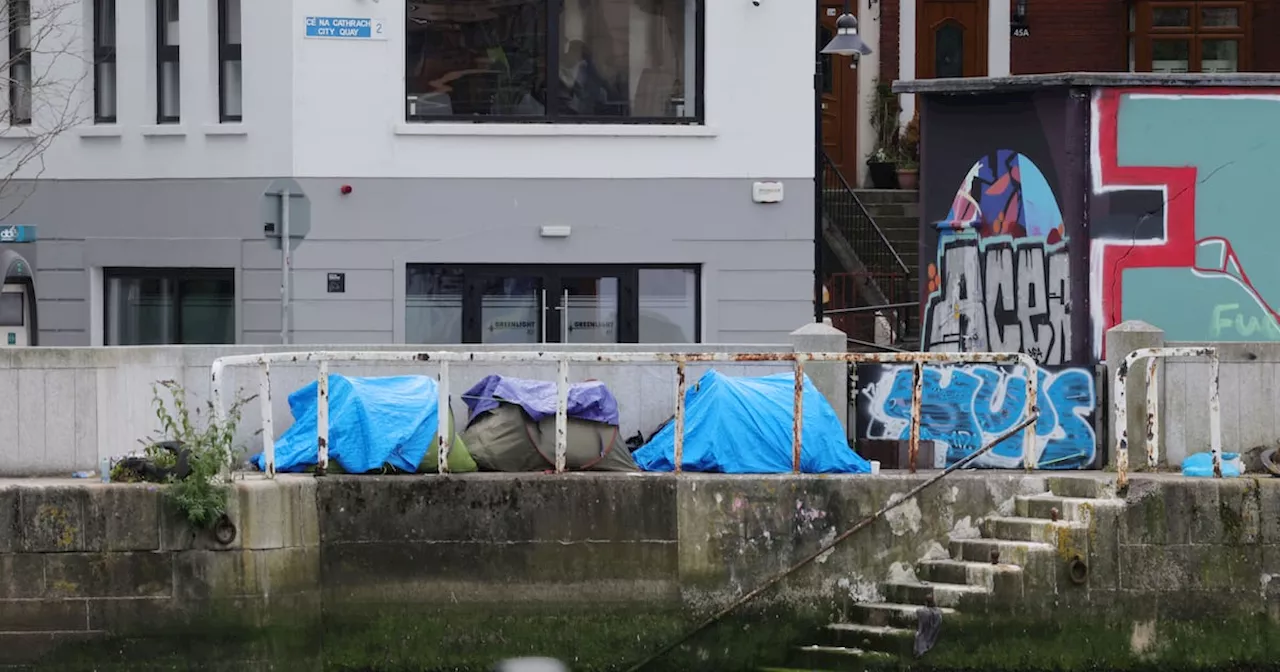 Gardaí investigate alleged knife attack on asylum seekers’ tents in Dublin city centre