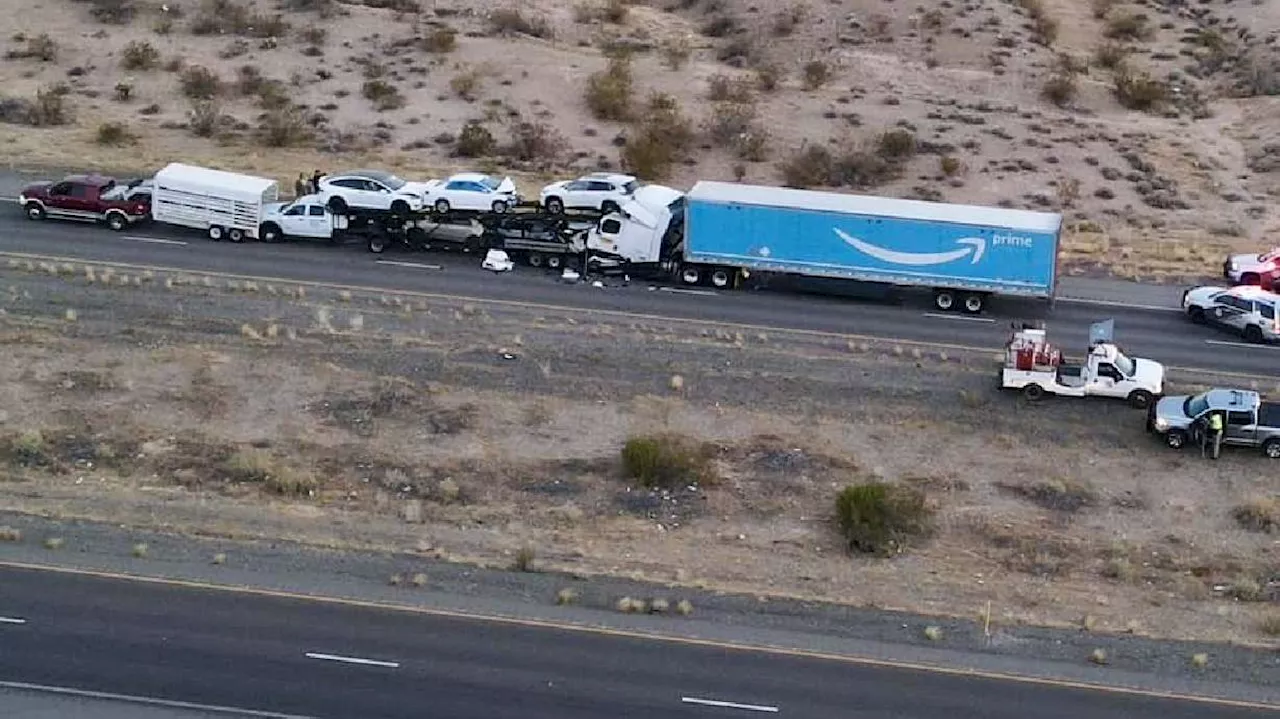 I-15 south reopens after separate crashes cause fatality, closure on Arizona-Nevada border