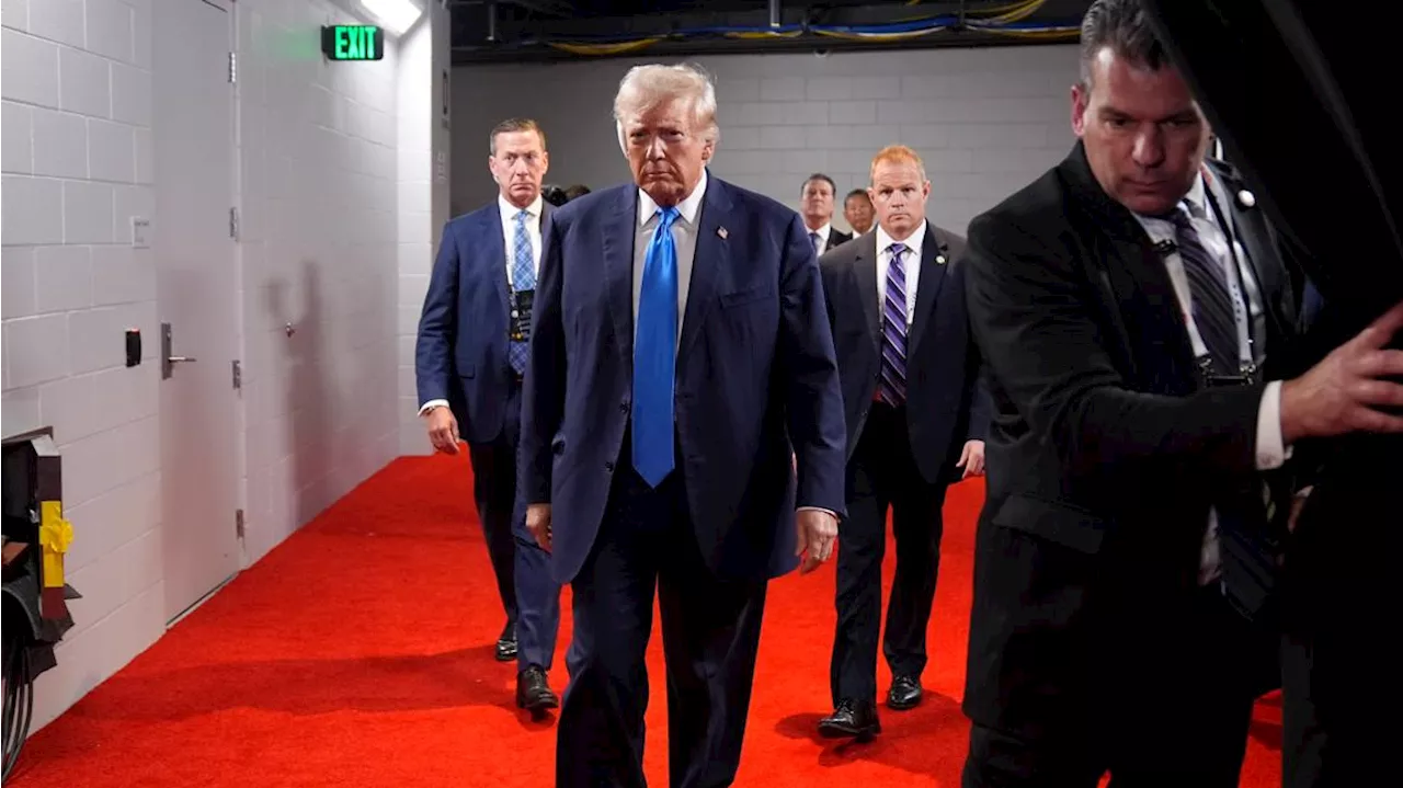 Security walls off Trump from crowds of supporters at RNC