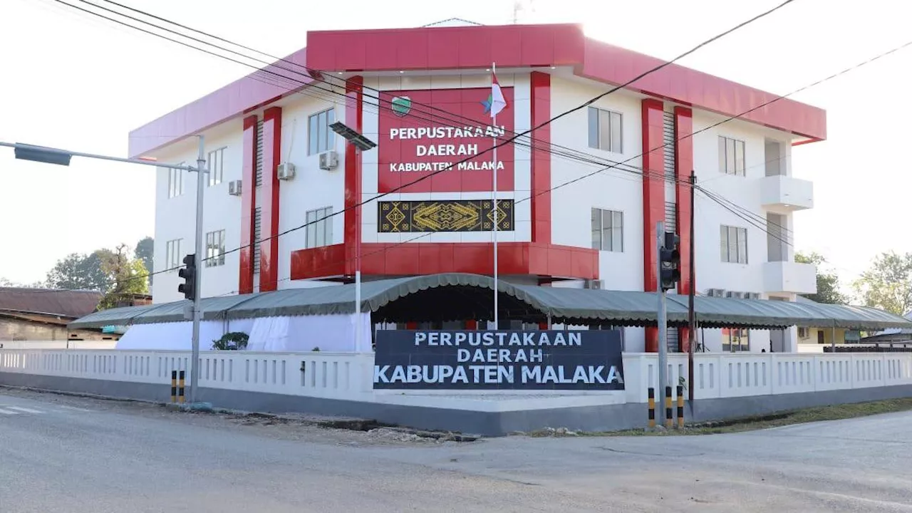 Hore, Kini Ada Perpustakaan Keren di Titik Nol Kabupaten Malaka NTT