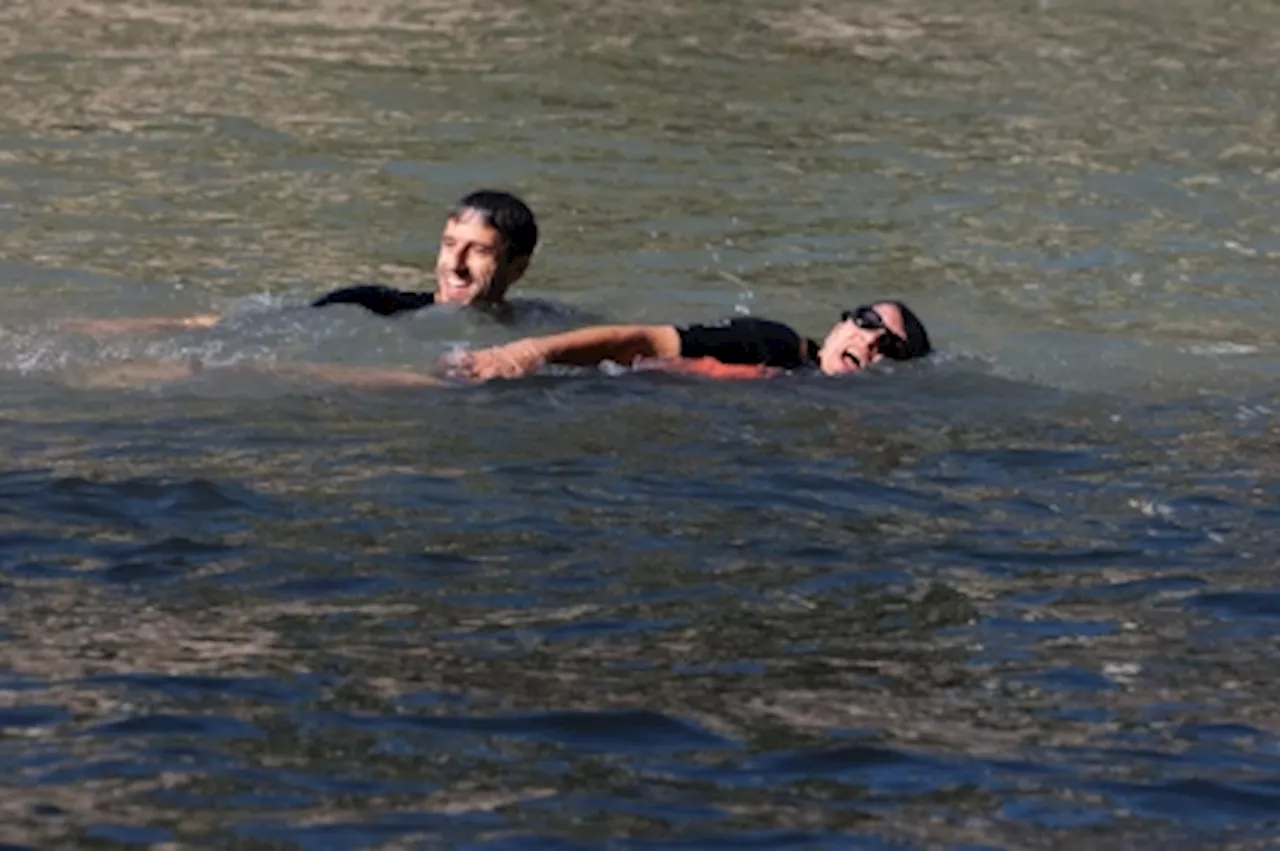 Paris mayor takes pre-Olympics dip to prove Seine clean and free of faecal matter