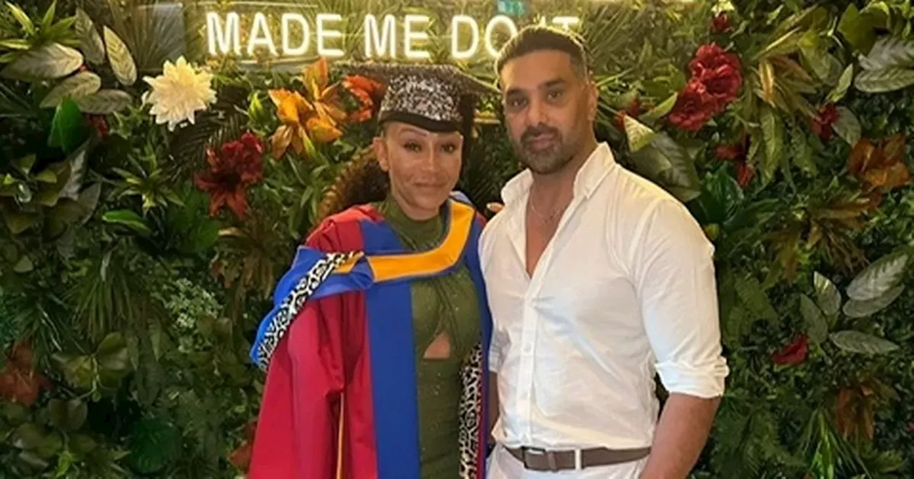 Spice Girl Mel B celebrates doctorate at Habbibi party