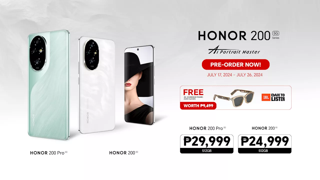 HONOR unlocks AI Portrait Master HONOR 200 starting at P24,999 only!