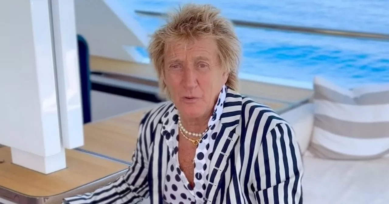 Rod Stewart and wife Penny Lancaster enjoy sun-soaked family holiday on yacht