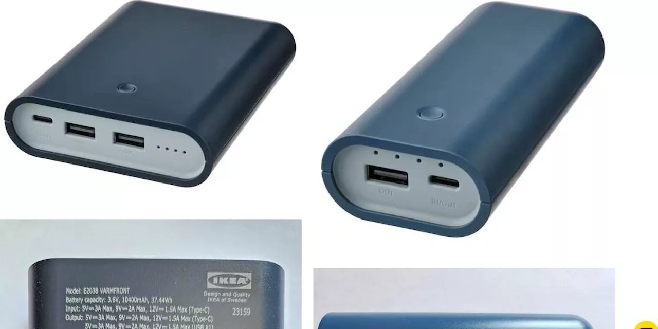 R&uuml;ckruf bei Ikea: Brandgefahr bei Powerbank - das m&uuml;ssen Sie wissen