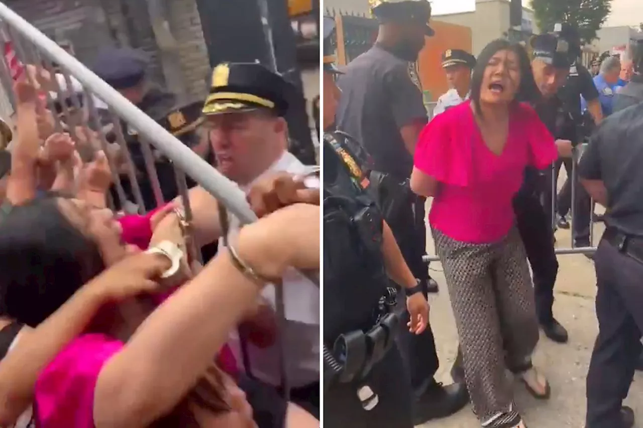 Irate NYC councilwoman arrested in scream-filled clash with cops at homeless shelter protest in wild video