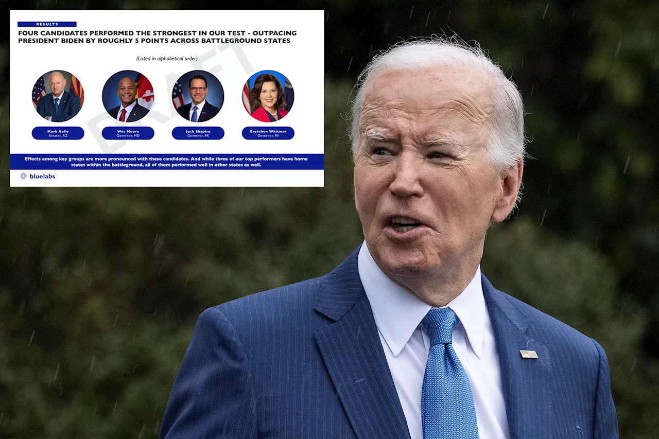 President Biden trails 'nearly every' other Dem, including Kamala Harris, in disastrous poll