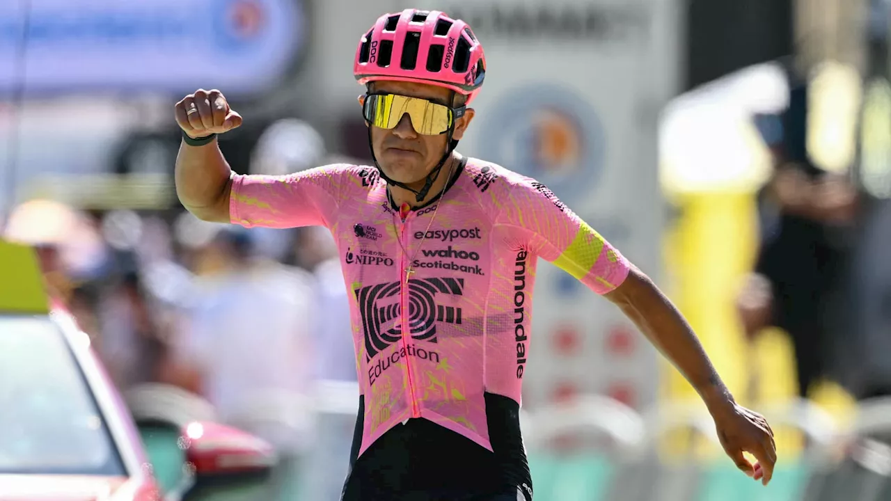 Tour de France 2024: le classement de la 17e étape remportée par Richard Carapaz en solitaire