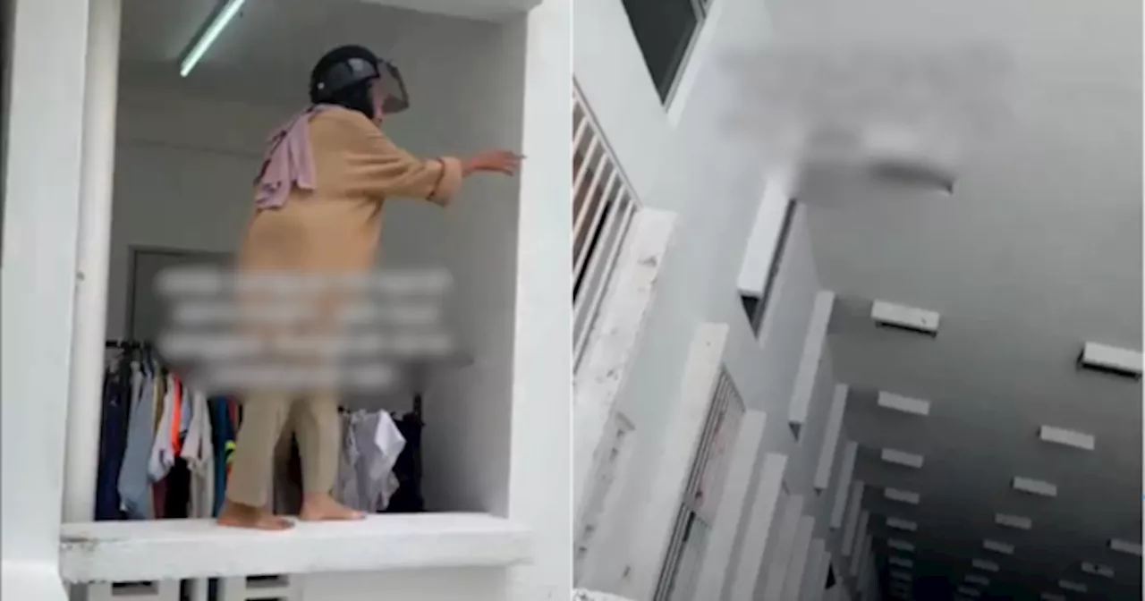 Panjat Balkoni Apartment Sebab Nak Masuk Rumah, Gadis Kena Kecam Sebab Bahayakan Diri