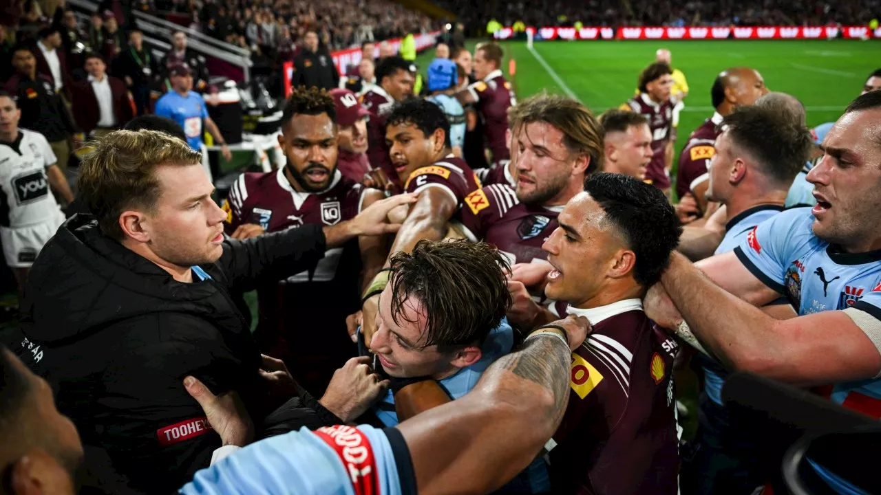 Wild Origin brawl sparks debate after referee resists send-off