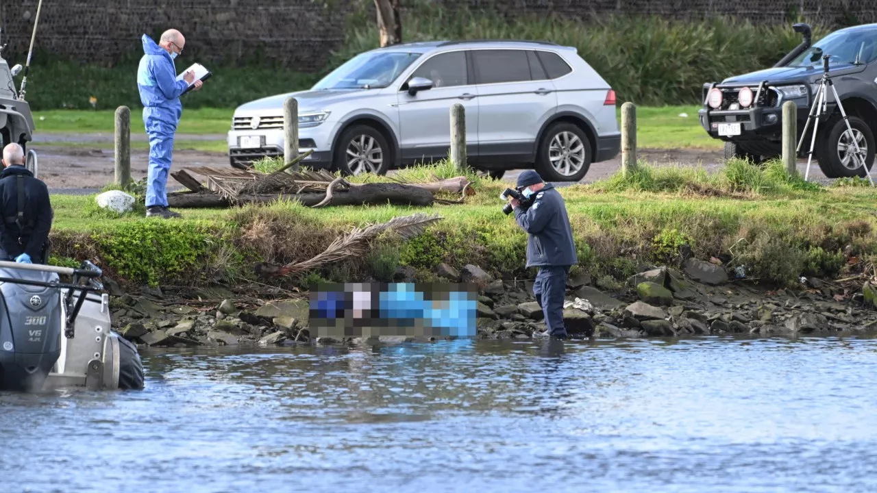 Woman charged after body wrapped in plastic discovered floating in Melbourne river